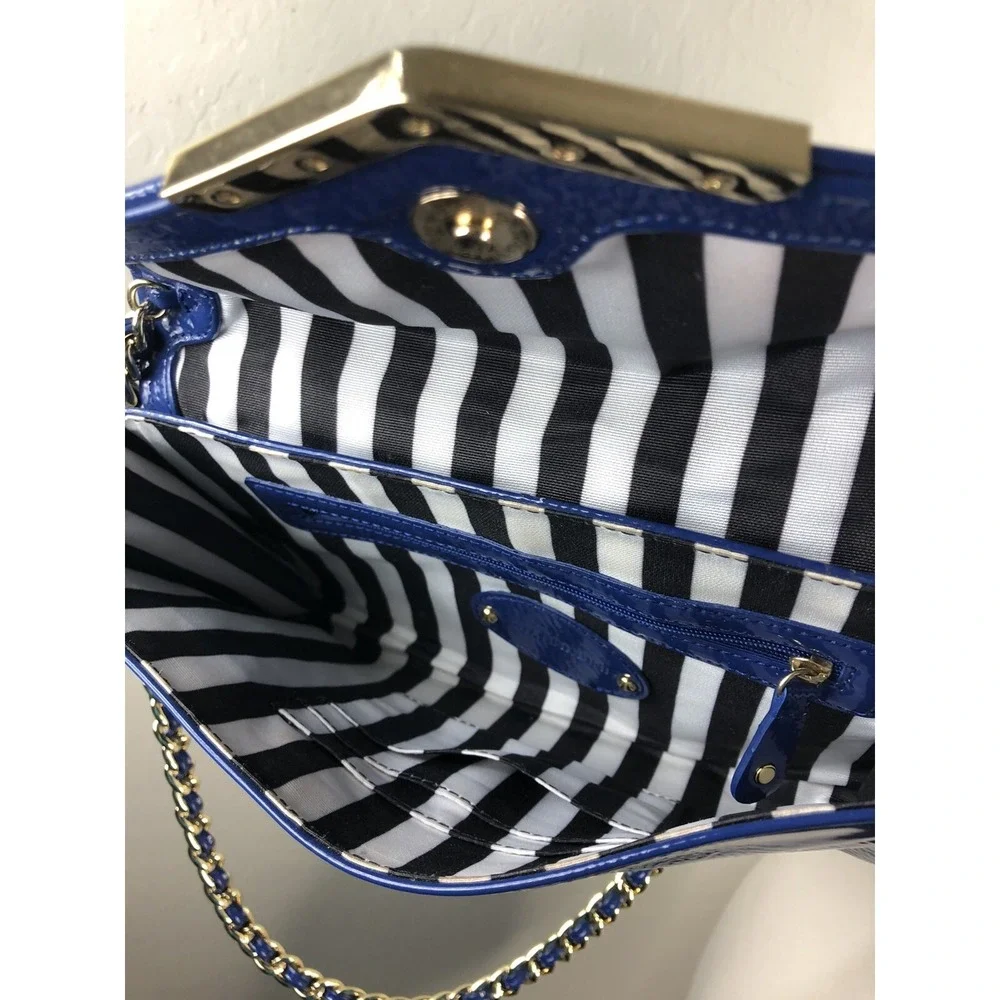 Gianni Bini Clutch Shoulder Envelope Bag Blue Pink‎